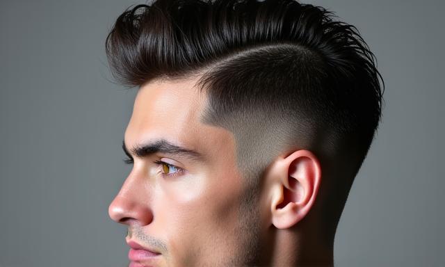 Stylischer Herren-Haarschnitt mit Textur